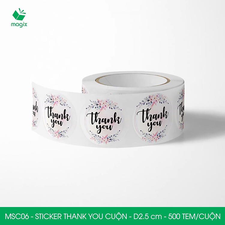 Sticker Thank You Tròn (500 cái) - Ảnh 4