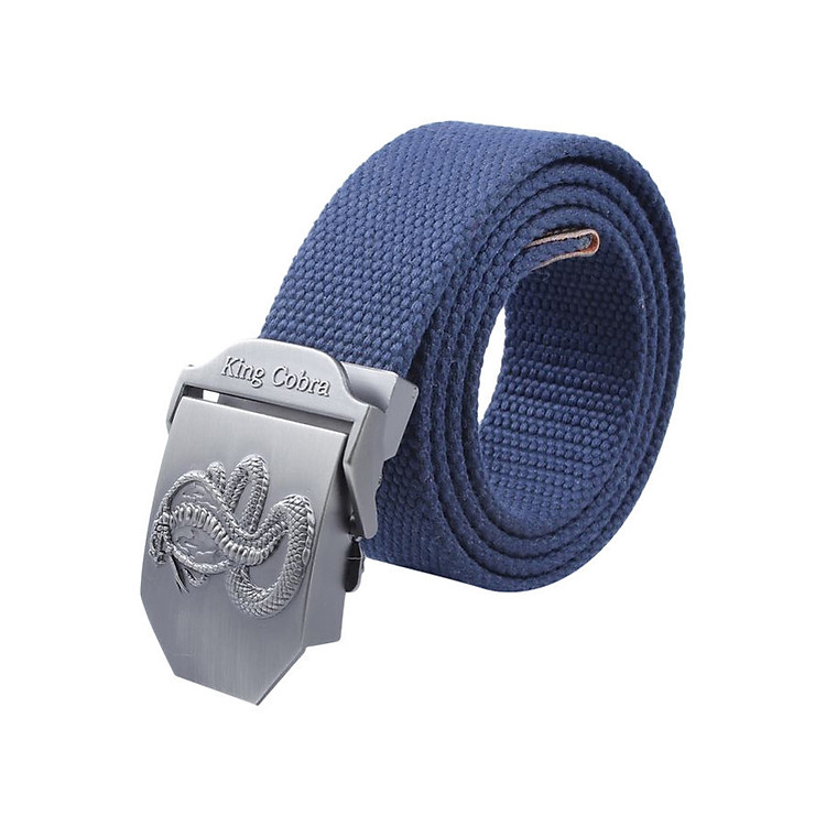 Thắt Lưng Vải Dù Nữ Mặt Khoá Hợp Kim Mặt King Cobra