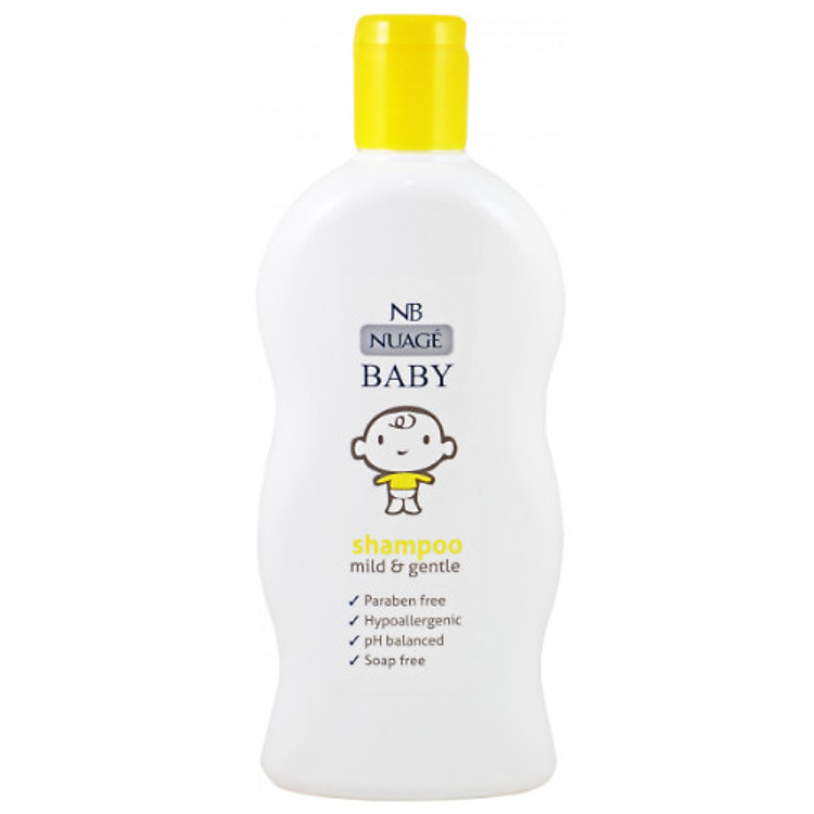 Dầu gội nhẹ dịu cho bé chiết xuất hoa cúc và cỏ hương bài Nuage 300ml