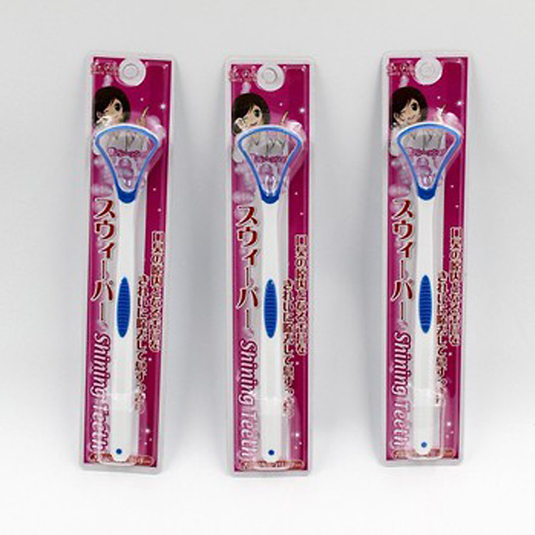 Dụng cụ vệ sinh lưỡi cán dài - Hàng nội địa Nhật