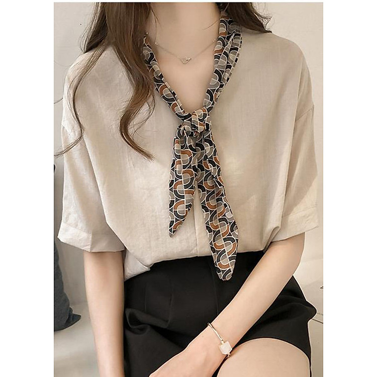 Áo sơ mi nữ form rộng Hàn Quốc ASMNu1901