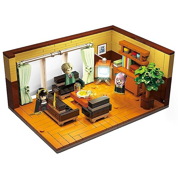 Đồ Chơi Lắp Ráp Mô Hình Gia Đình Gián Điệp - Spy x Family - RENZAIMA No. 745 - Phòng Khách (466 Mảnh Ghép)
