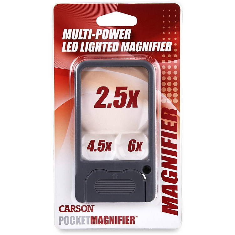 Kính lúp cầm tay Carson PM-33 (6x / 4,5x / 2,5x)