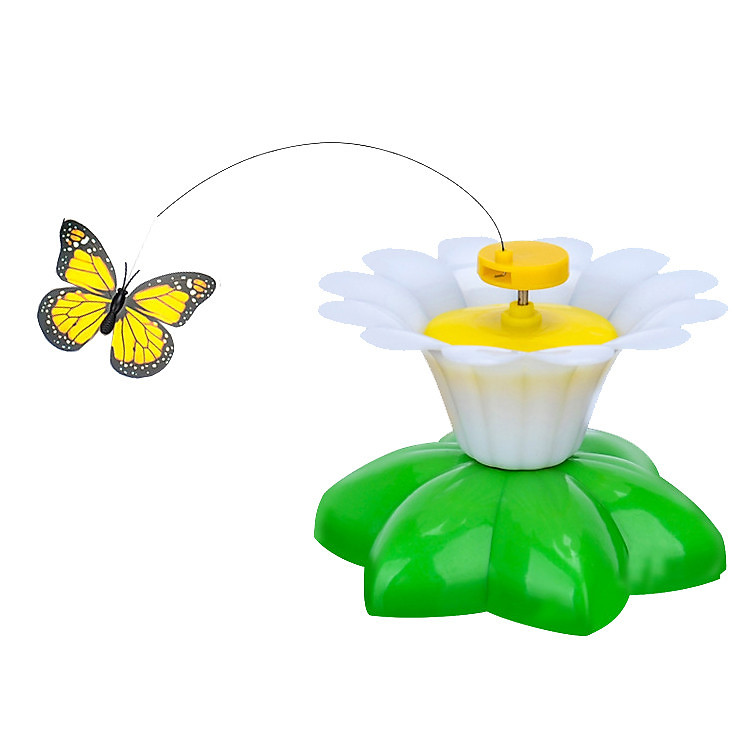 Cần câu dây thép tự động quay trêu mèo - Genyo toy 026