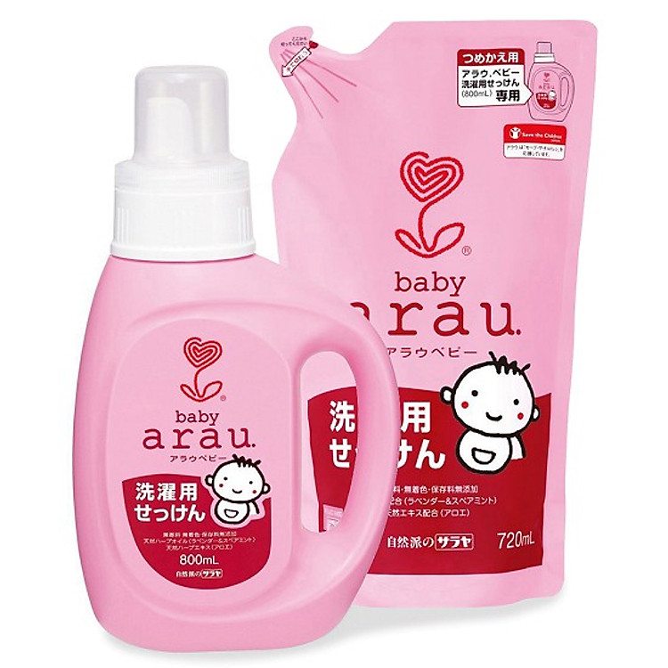 Combo Nước Giặt Arau Baby (Bình 800ml + Túi 720ml)