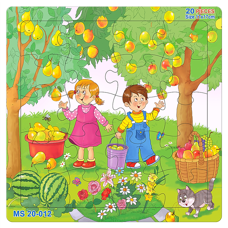 Bộ tranh xếp hình 20 mảnh cho bé Chính hãng Giá tốt - Hình ảnh 3