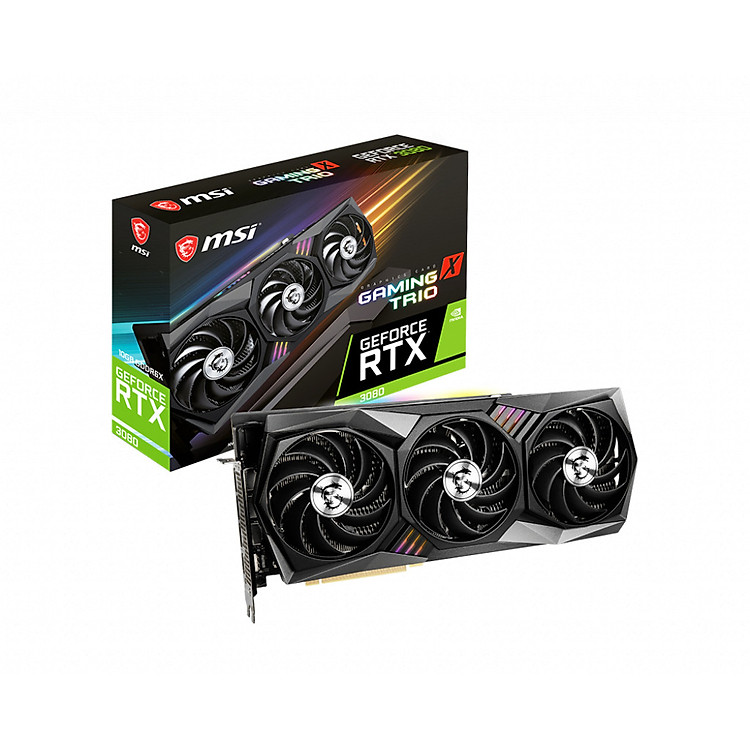 Card màn hình MSI GeForce RTX 3080 GAMING X TRIO 10Gb - Hàng chính hãng