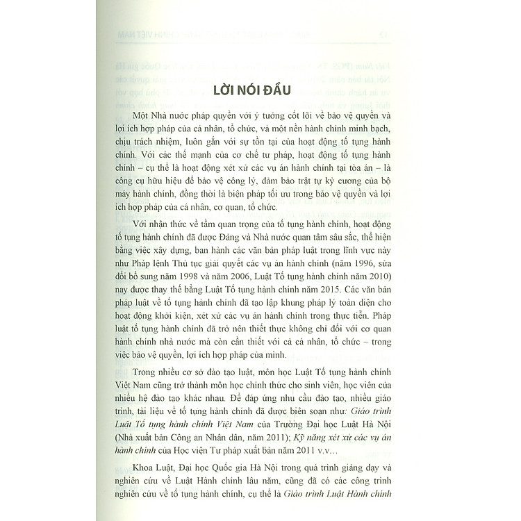 Giáo Trình Luật Tố Tụng Hành Chính Việt Nam (Tái bản lần thứ nhất) - Ảnh 7