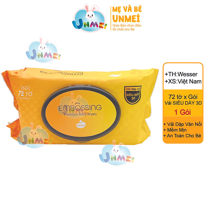 Mua Combo 5 gói khăn ướt Wesser 80 Tờ Giá rẻ - Hình ảnh 2