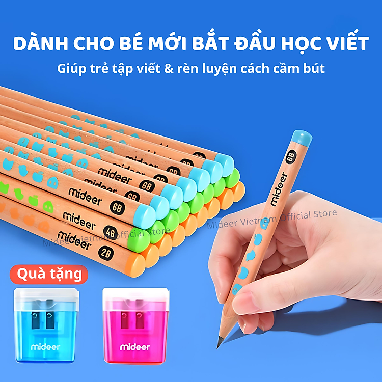 Bút Chì Mideer 2B 4B 6B (Cạnh tam giác) - Ảnh 4