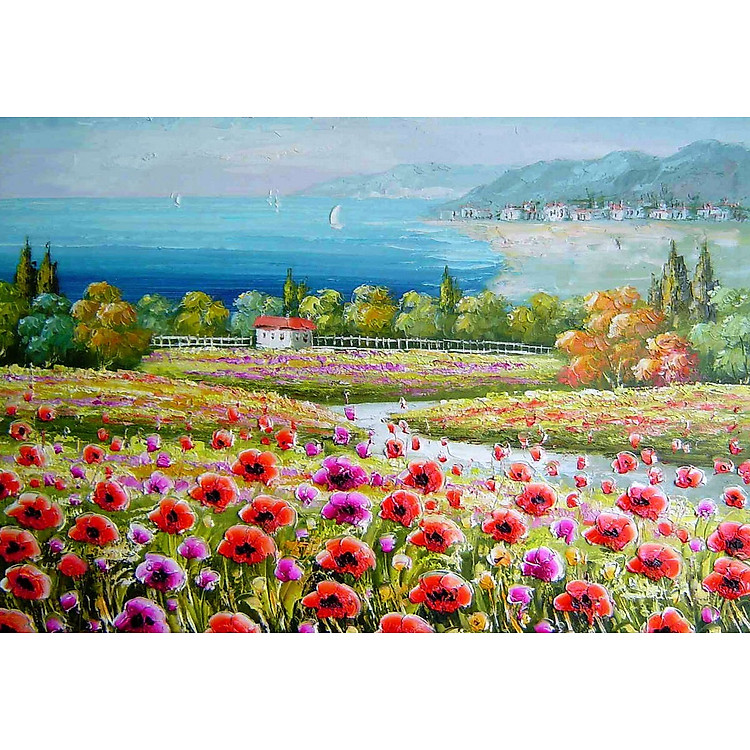 Bộ tranh jigsaw puzzle 330 mảnh - Vườn Xuân Chính hãng Tiết kiệm - Hình ảnh 2