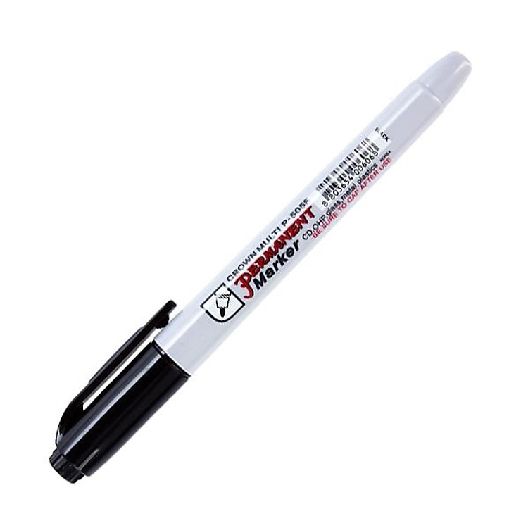 Bút Lông Dầu Crown P-505F – Mực Đen