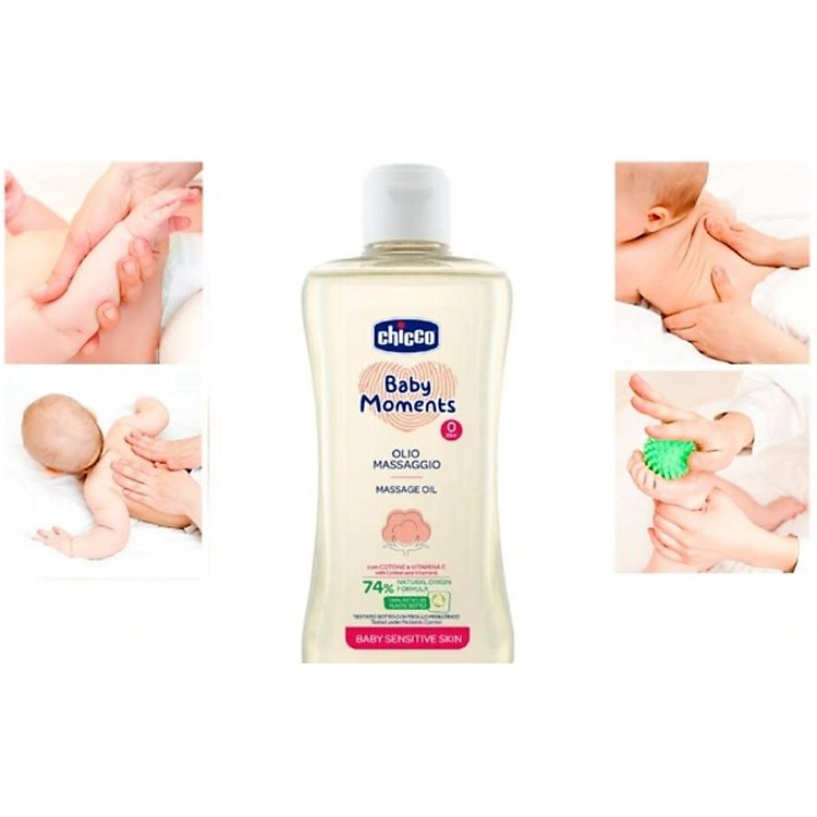 Dầu mát-xa CHICCO hạt bông 200ml Chính hãng Tiết kiệm - Hình ảnh 5