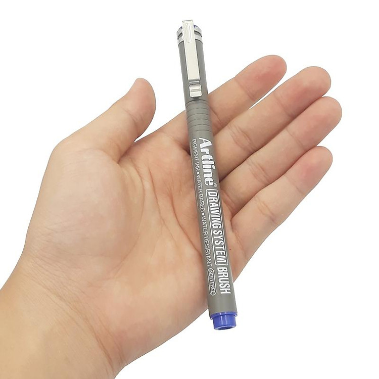 Bút Vẽ Kĩ Thuật Brush Artline EK-23FN - Màu Xanh - Ảnh 4