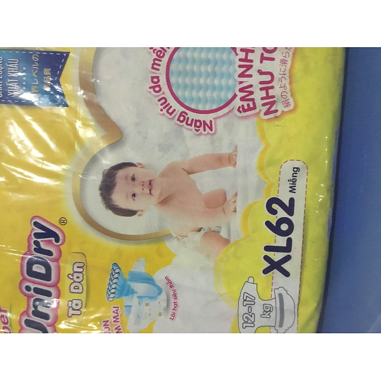 Tã dán Unidry XL62 Cho Bé Từ 12-17kg - Date luôn mới
