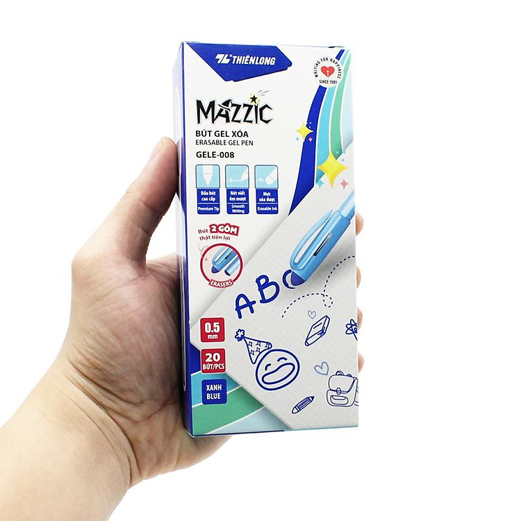 Hộp Bút Gel Xóa Được 0.5 mm Mazzic Thiên Long (20 chiếc) - Ảnh 7