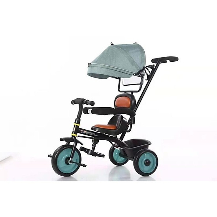 Xe Đẩy 3 Bánh Cho Bé_Có Mái Che Và Bàn Đạp (Giao Màu Ngẫu Nhiên)