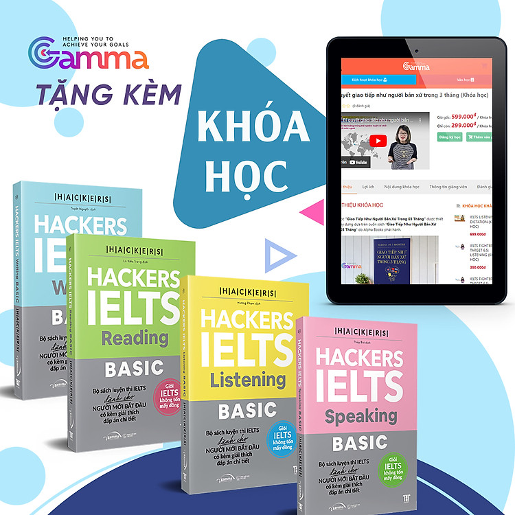 Hackers IELTS Basic: Reading + Writing + Listening + Speaking - Ảnh 2