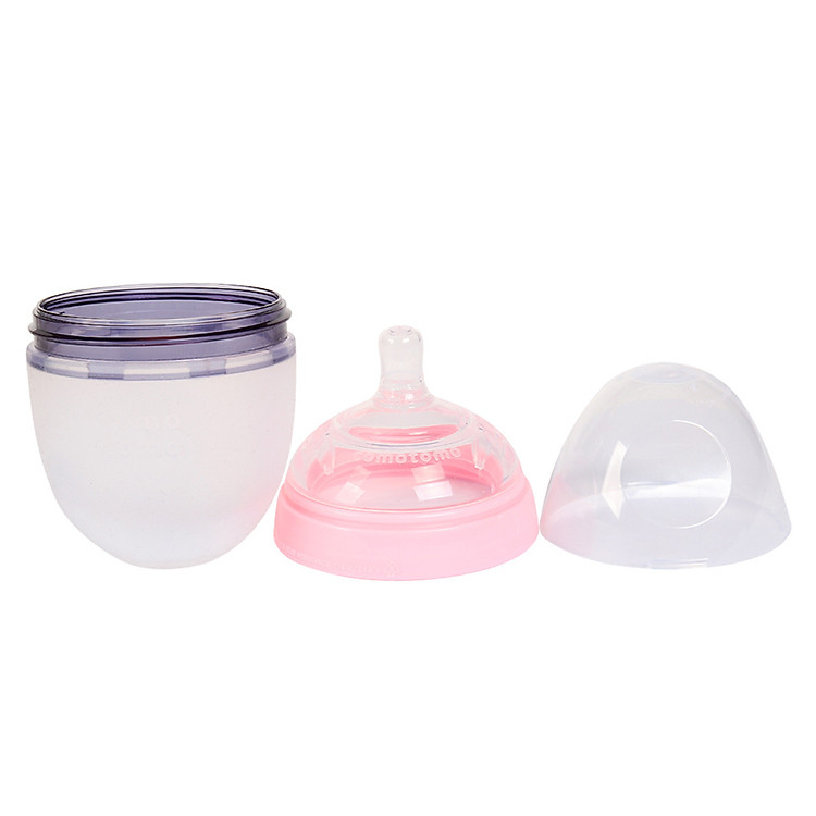 Mua Bình Sữa Silicone Comotomo 150ml - Hồng Đảm bảo Giá tốt - Hình ảnh 2