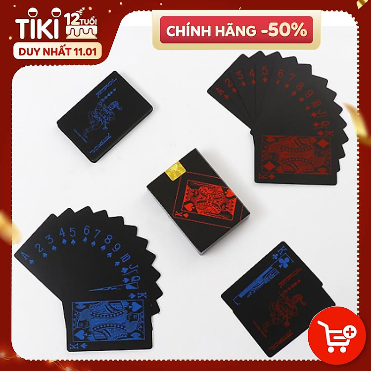 Mua tại MyKingdom: Bộ Bài Tây Poker Nền Đen Cao Cấp - Ngập tràn khuyến mãi