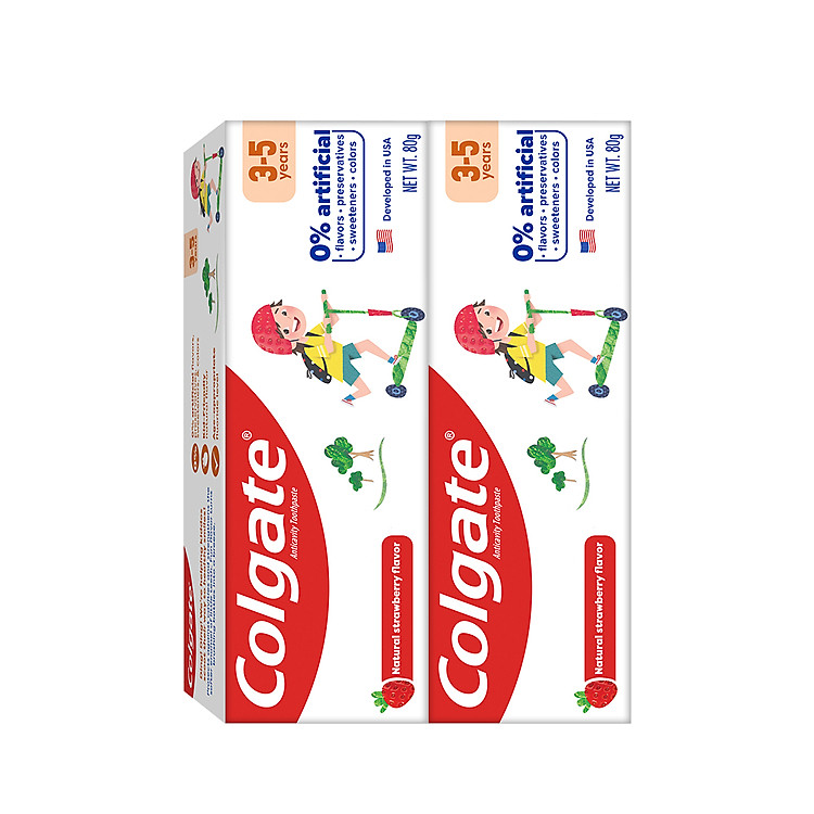 Bộ đôi kem đánh răng Colgate trẻ em Chính hãng Giá rẻ