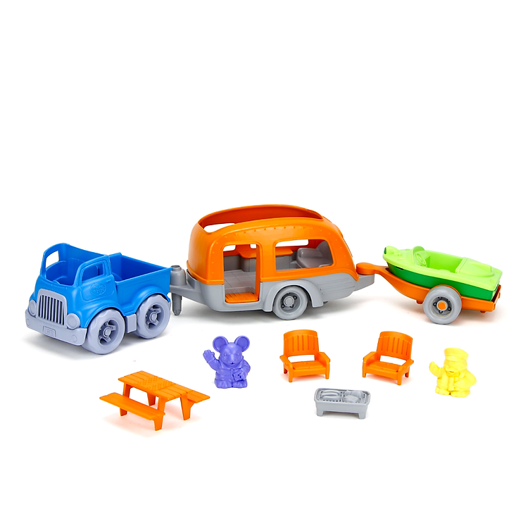Bộ Đồ Chơi Xe, Thuyền Cắm Trại Green Toys Chính hãng Tiết kiệm - Hình ảnh 3