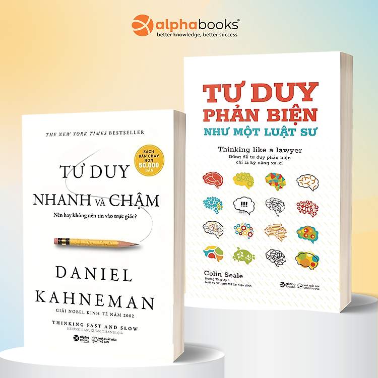 Combo Tư Duy Nhanh Và Chậm (Bìa Mềm) + Tư Duy Phản Biện Như Một Luật Sư - Đừng Để Tư Duy Phản Biện Chỉ Là Kỹ Năng Xa Xỉ