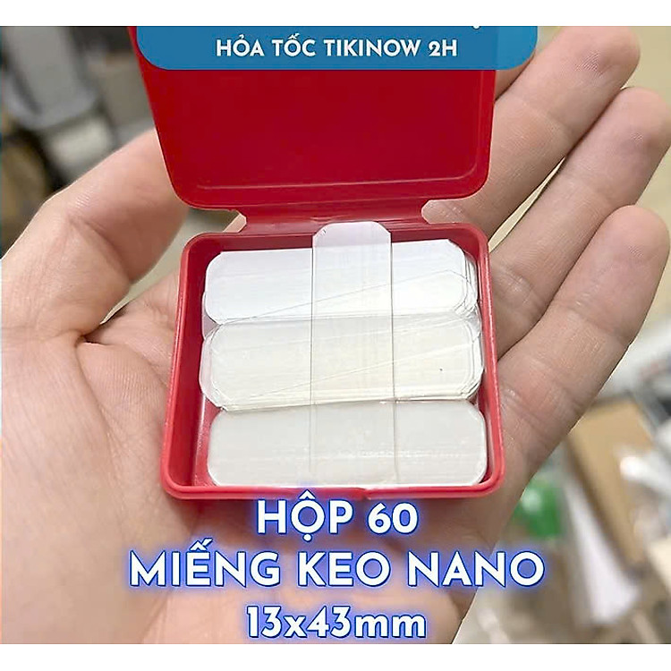 Hộp Keo Nano 2 Mặt Trong Suốt (60 miếng)