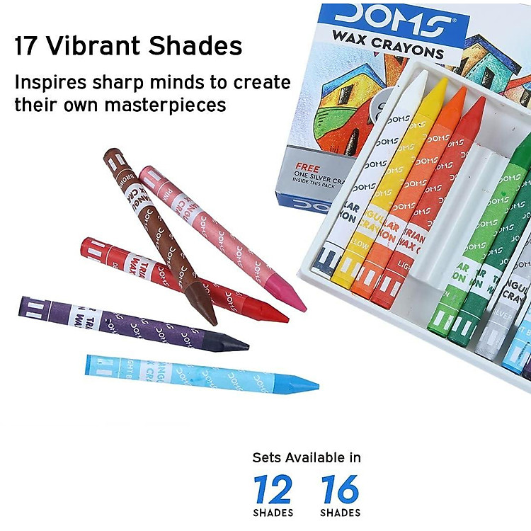 Bút Sáp Màu Triangle Extra Long DOMS 8100 (12 chiếc) - Ảnh 4