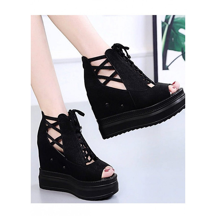Giày Sandal nữ đế xuồng cá tính S115