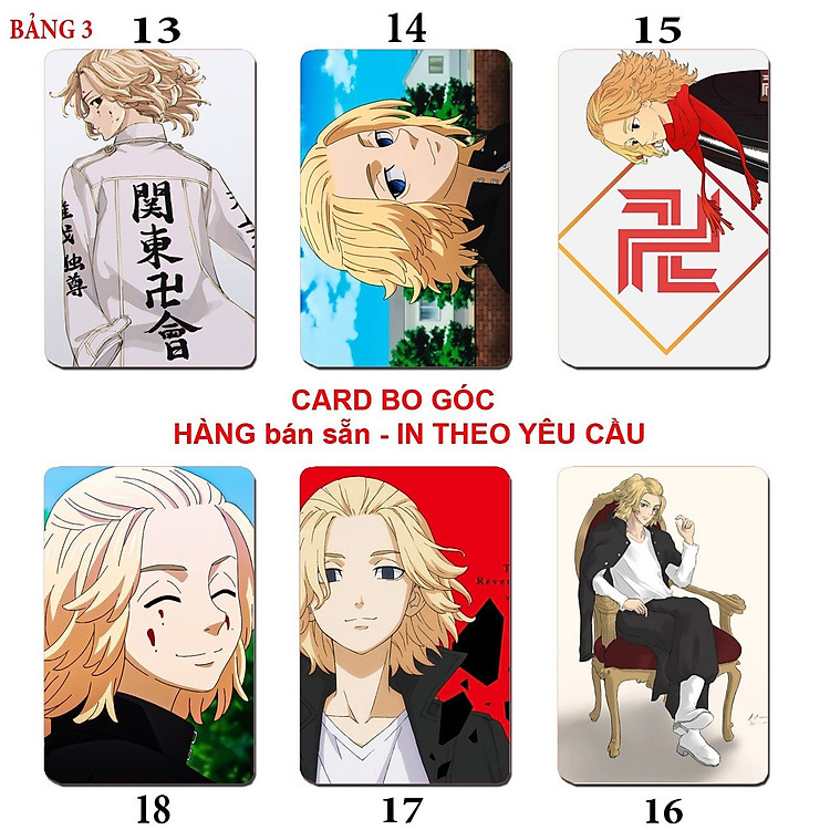 Thẻ Card Sano Manjiro Mikey Anime Tokyo Revengers (6 ảnh) - Ảnh 4