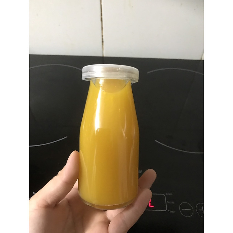 Sét 10 Chai thủy tinh đựng sữa nắp nhựa 200ml