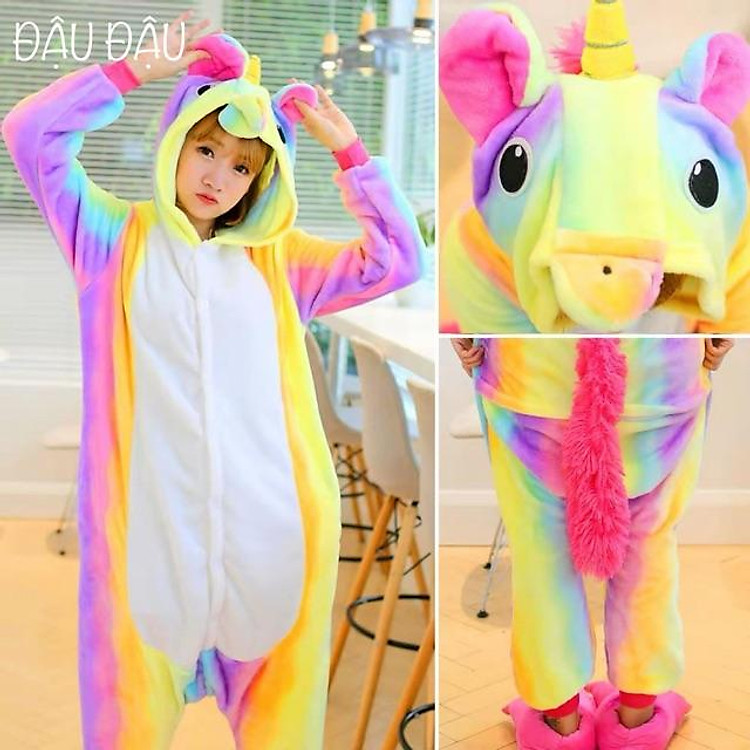 BỘ ĐỒ THÚ UNICORN RAINBOW