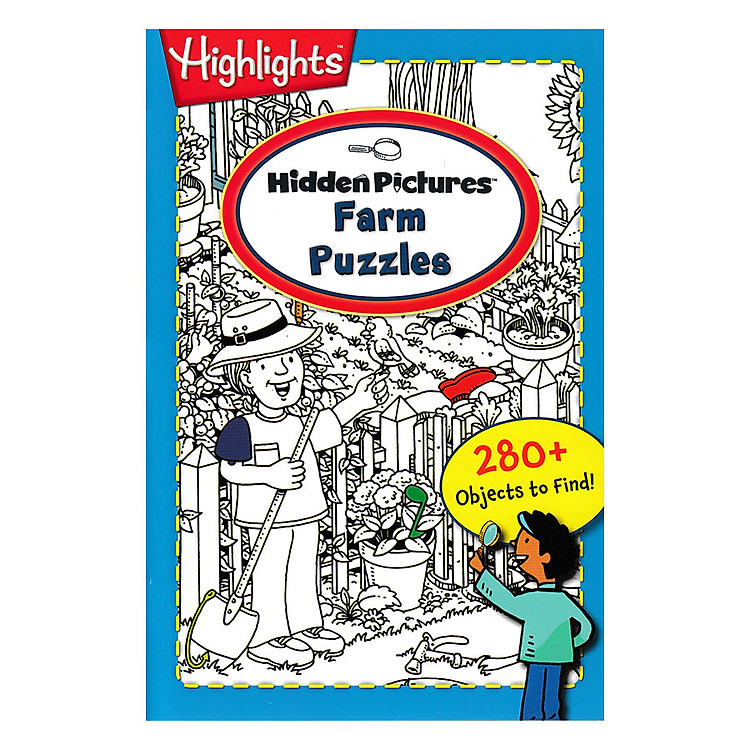 Sách On the Go: Hidden Pictures: Farm Puzzles