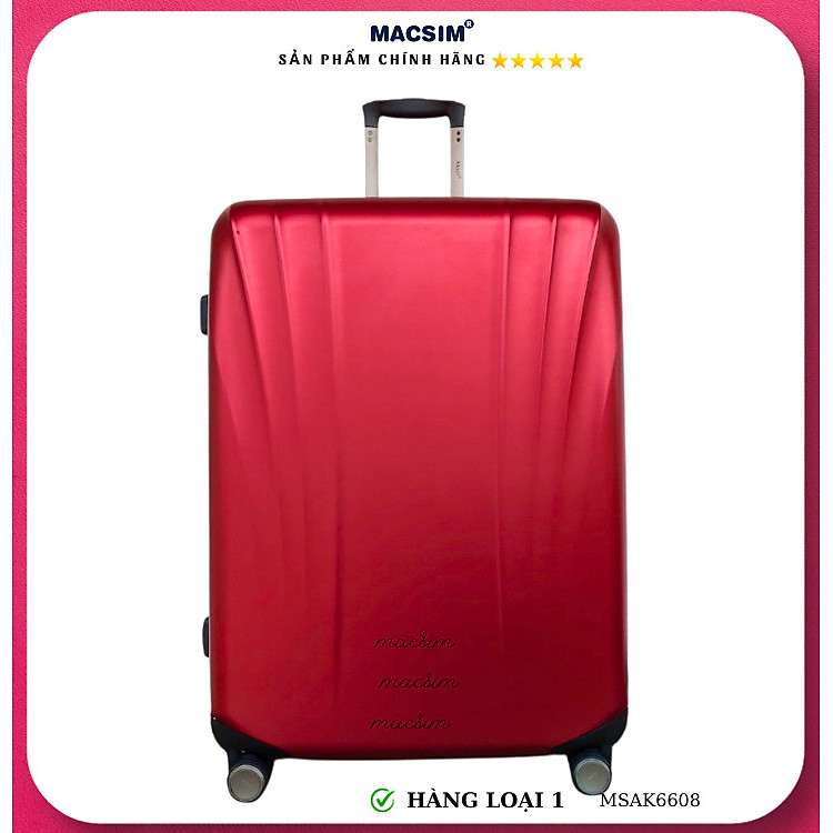 Vali cao cấp Macsim Aksen hàng loại 1 MSAK6608 cỡ 28 inch-màu đỏ