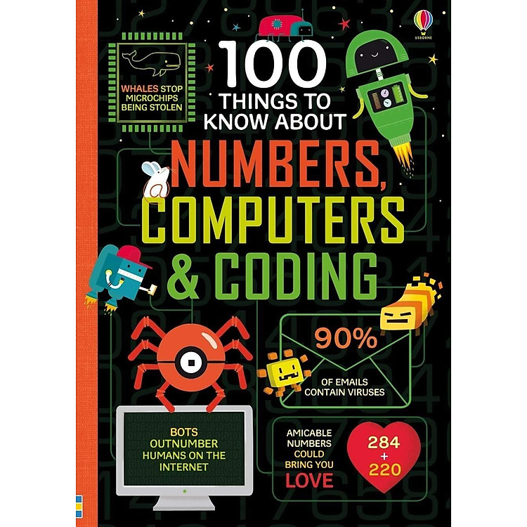 Usborne 100 Things To Know About Numbers, Computers and Coding - Ảnh 5