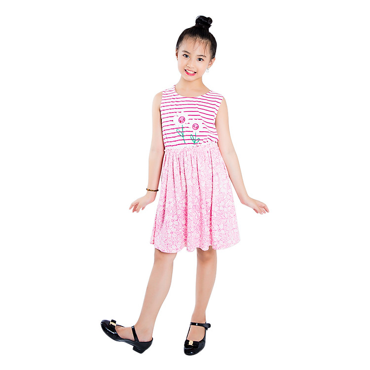 Đầm Thun Xòe Bé Gái V.T.A.Kids 28071011
