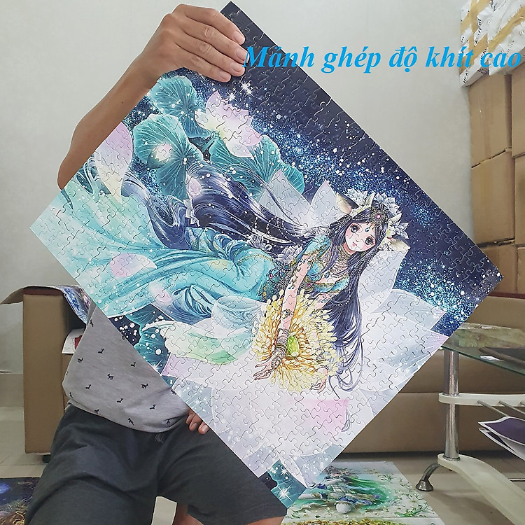 Mua Bộ tranh xếp hình 1000 mảnh - Chùa Cầu Chính hãng Tiết kiệm - Hình ảnh 5