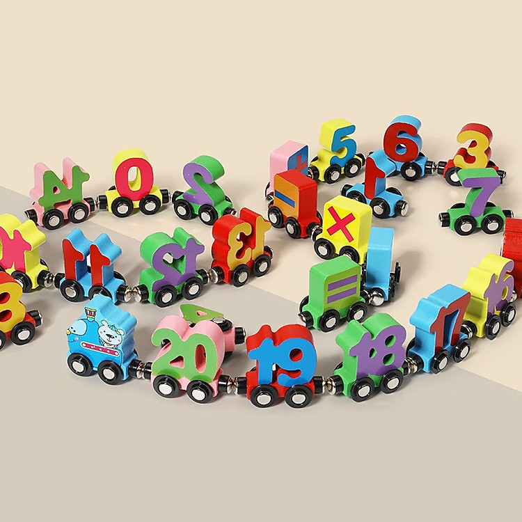Mua Đồ chơi tàu chở số học gỗ cao cấp Chính hãng Tiết kiệm - Hình ảnh 5