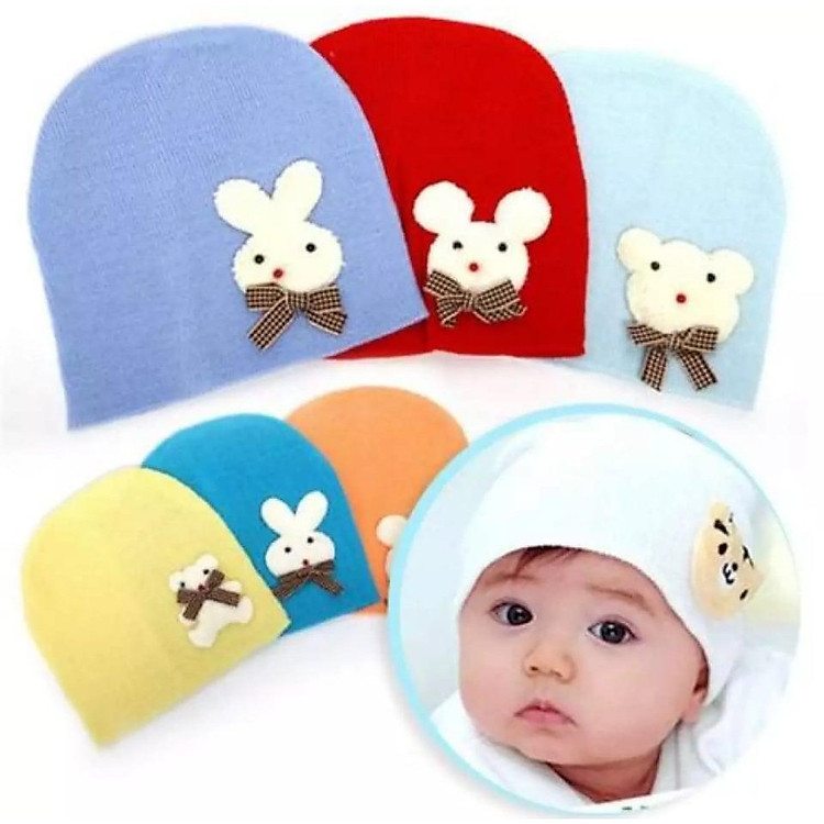 Set 02 Nón Len Đáng yêu Cho Bé