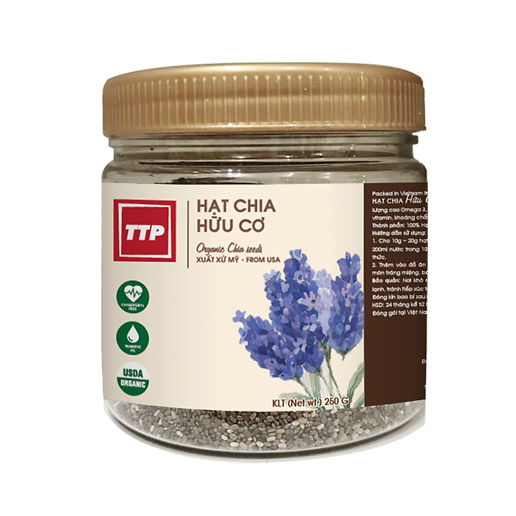Hũ Hạt Chia Hữu Cơ Mỹ TTP