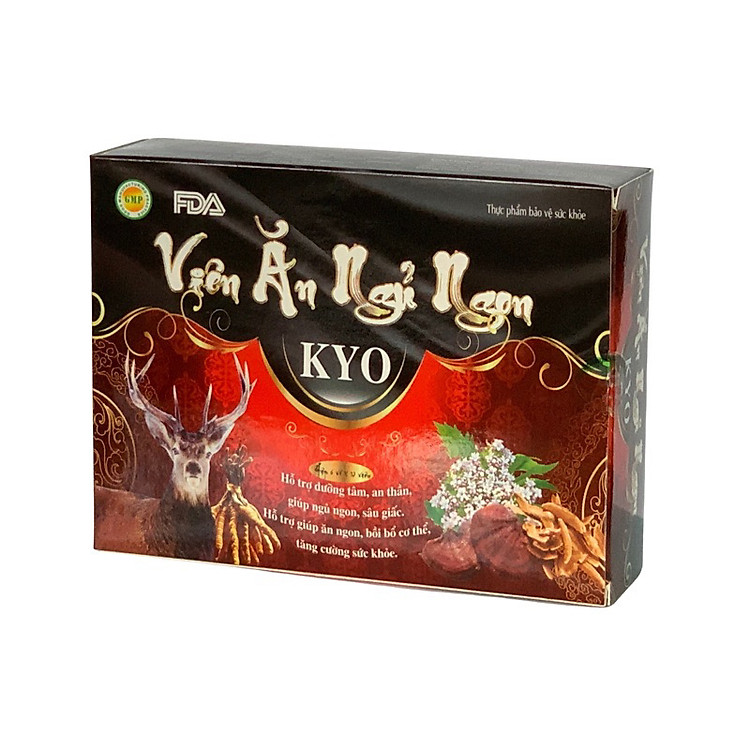 Viên Ăn ngủ ngon kyo, Vinaphar, Hộp 60 viên - Hỗ trợ giúp ăn ngon, bồi bổ cơ thể, tăng cường sức khỏe.