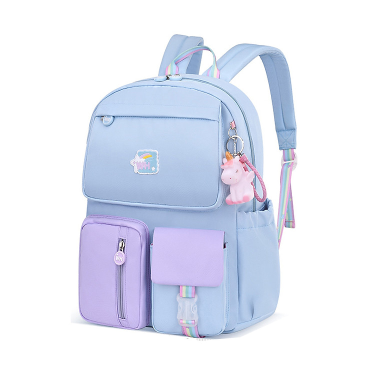 Ba lô học sinh bé gái chống nước BEE GEE HS1056A – Xanh