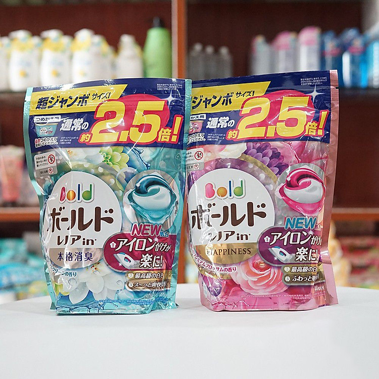Viên giặt xả Bold GelBall 4D P&G hương hoa ngọt ngào túi refill 70 viên