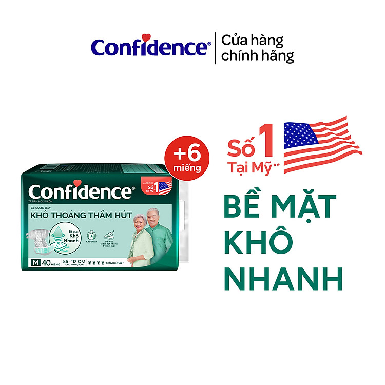 Tã dán người lớn Confidence Classic M/L Chính hãng Ưu đãi - Hình ảnh 2