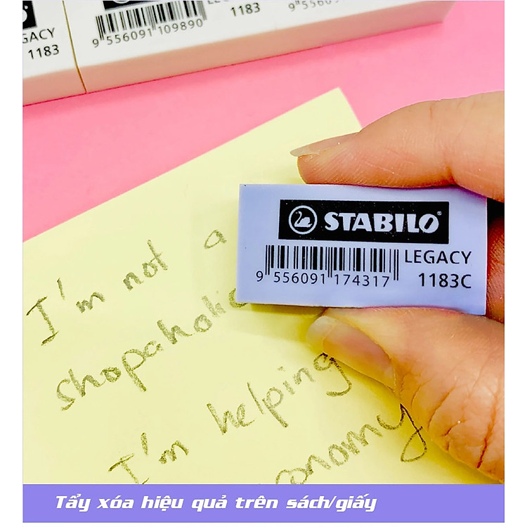 Gôm nhỏ STABILO Legacy (ER183C, ER183W) - Ảnh 2