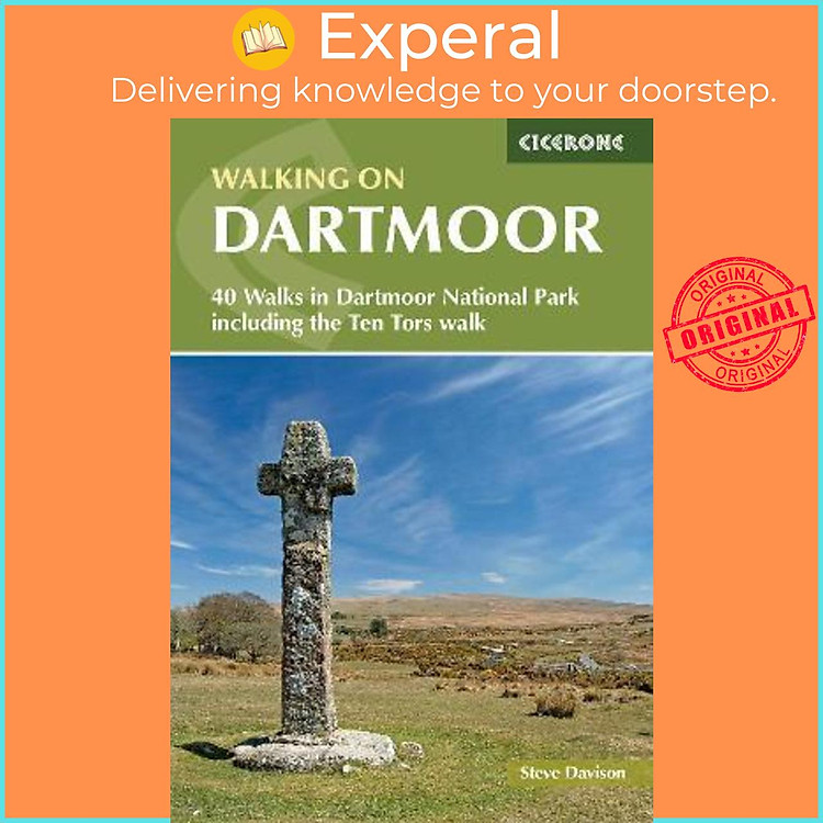 Sách - Walking on Dartmoor : 40 Walks in Dartmoor National Park including a Ten by Steve Davison (UK edition, paperback)