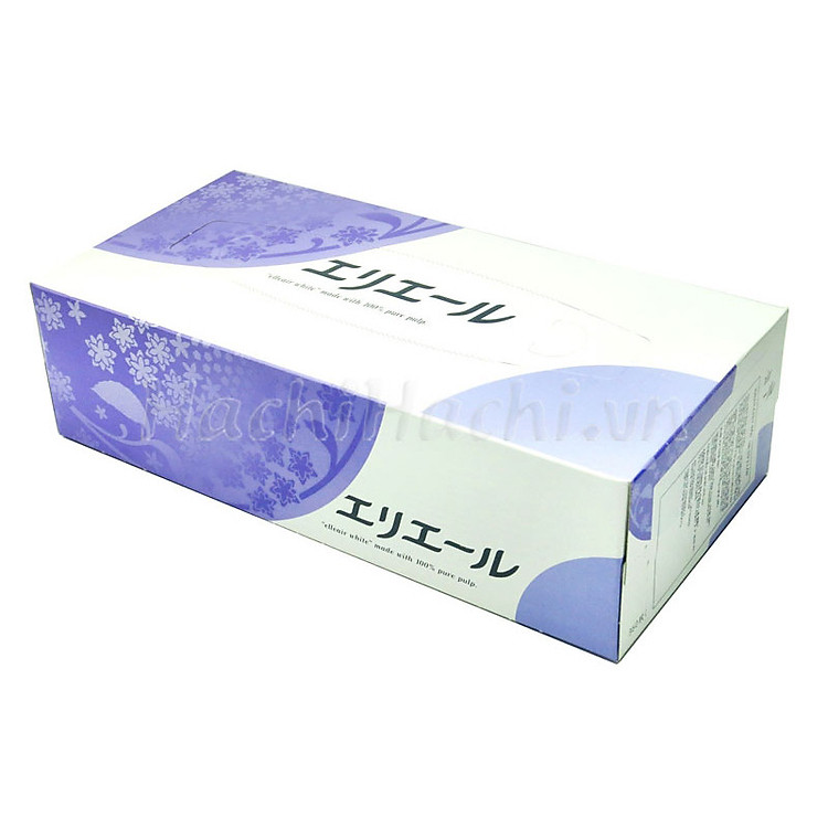 Hộp khăn giấy 2 lớp Elleair Nhật Bản 180 tờ