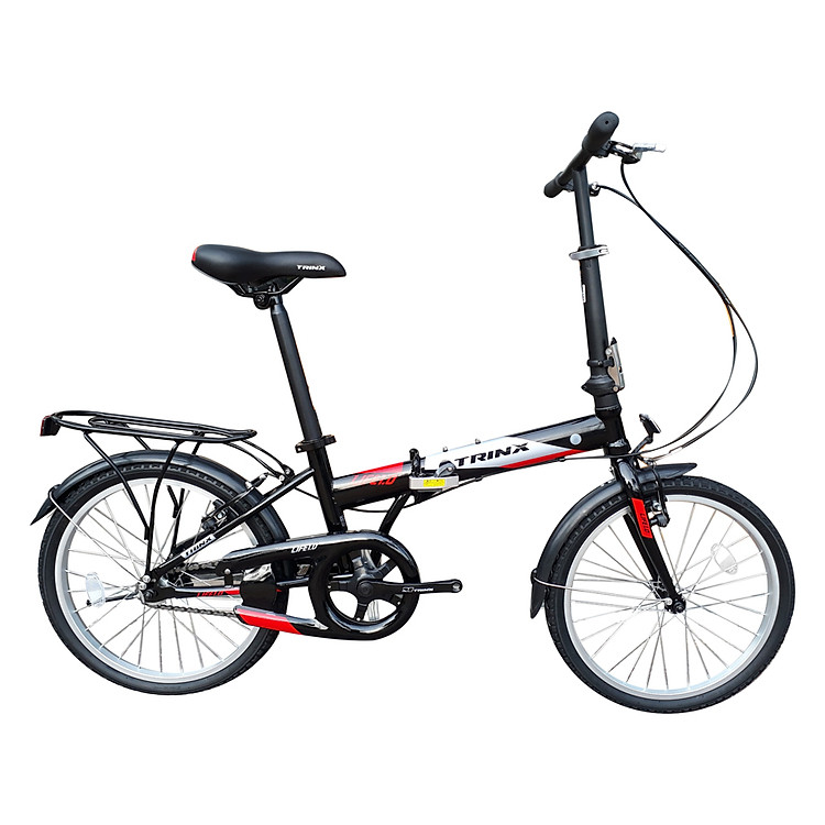 Xe Đạp Gấp LIFE 1.0 2018 - Đen Xám Phối Đỏ