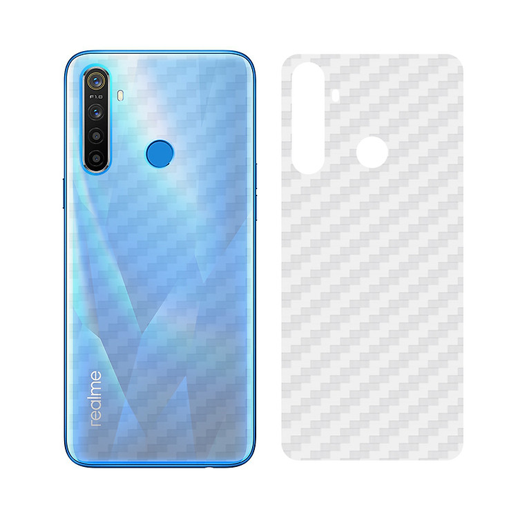 Miếng Dán Mặt Lưng Cacbon Dành Cho Realme 5/ Realme 5 Pro- Handtown - Hàng Chính Hãng